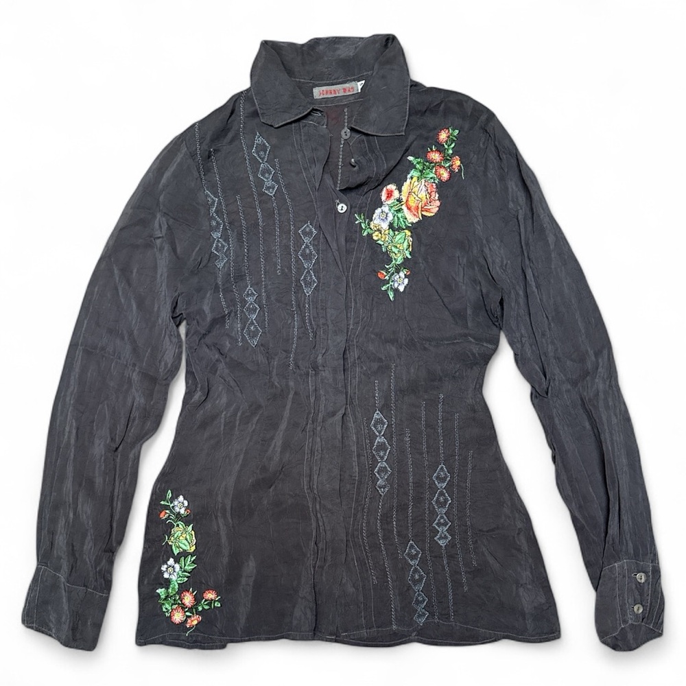 Johnny Was Charcoal Embroidered